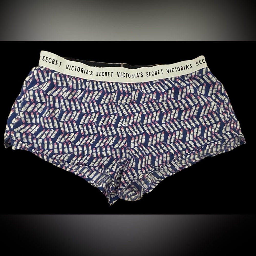 Victoria's Secret Blue and Pink Patterned Shorts
